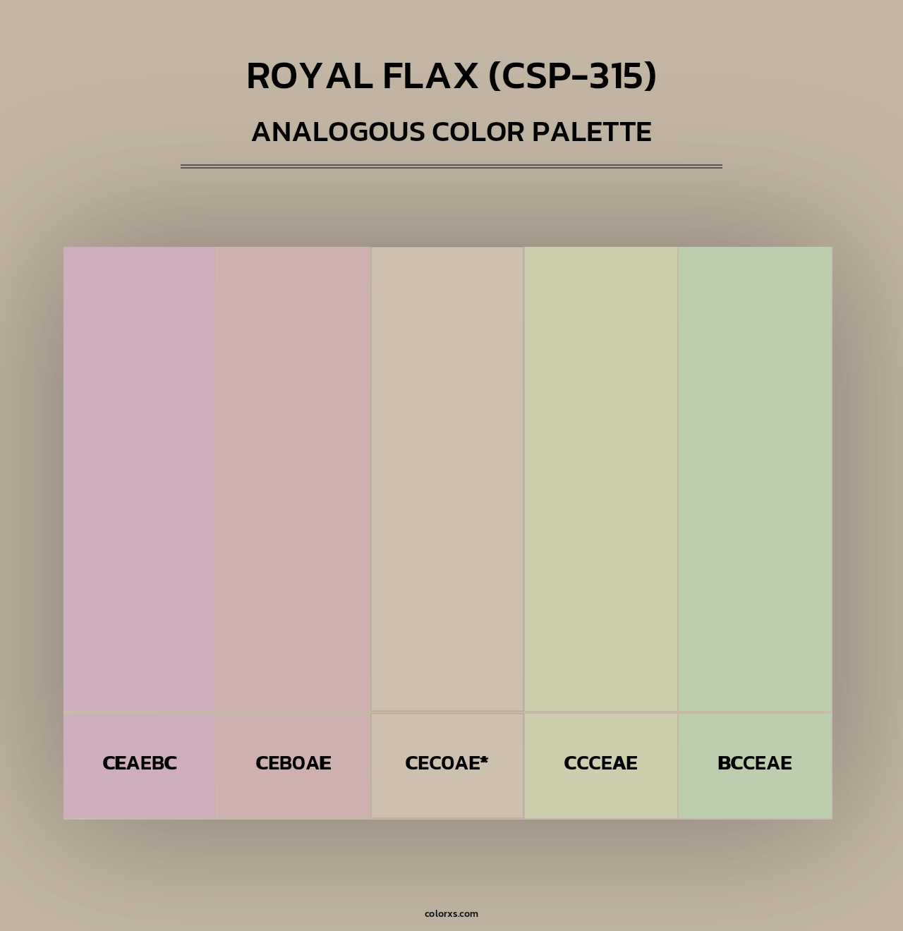Royal Flax (CSP-315) - Analogous Color Palette