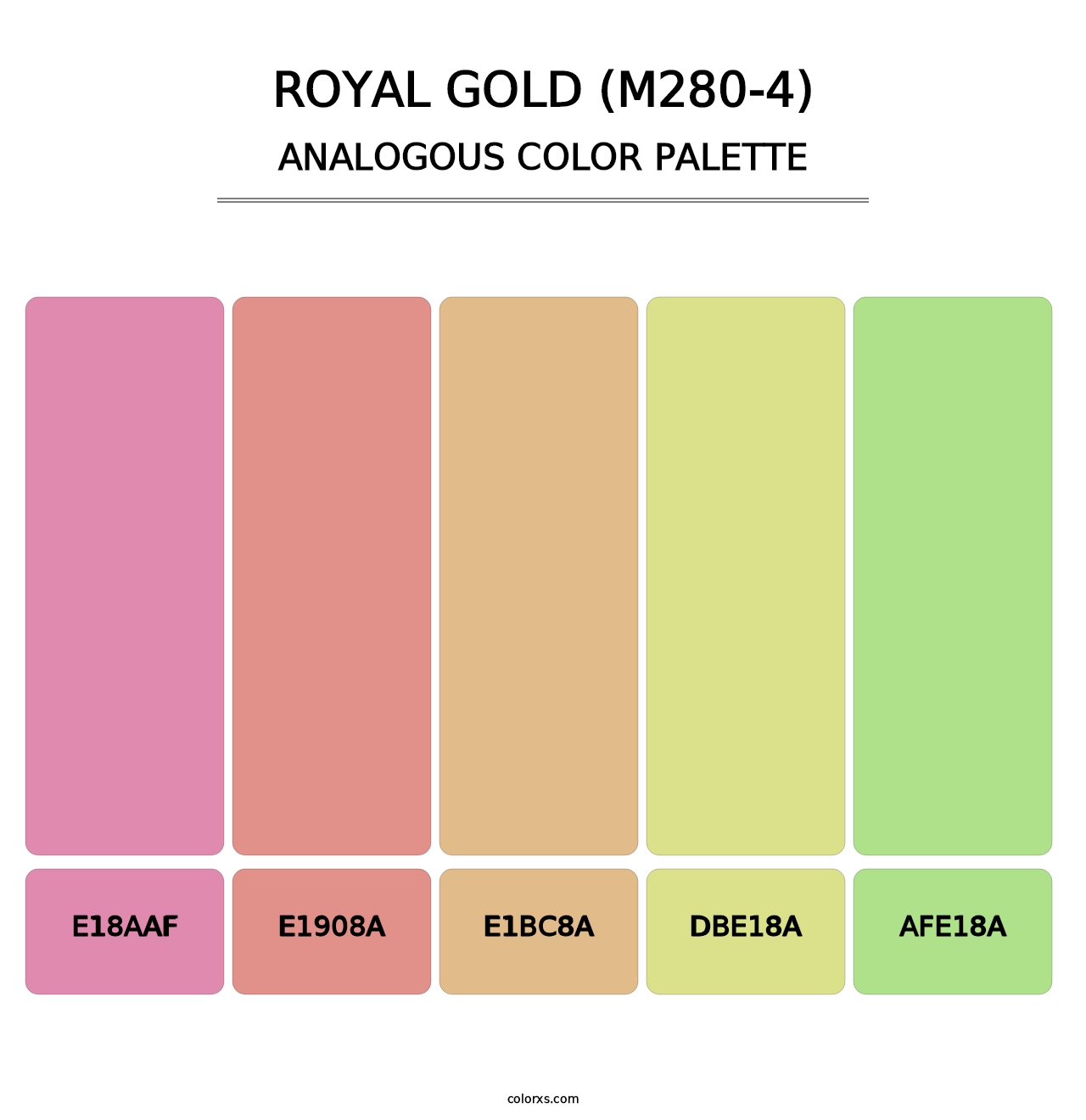 Royal Gold (M280-4) - Analogous Color Palette
