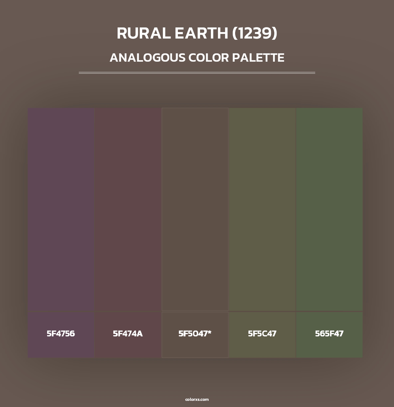 Rural Earth (1239) - Analogous Color Palette