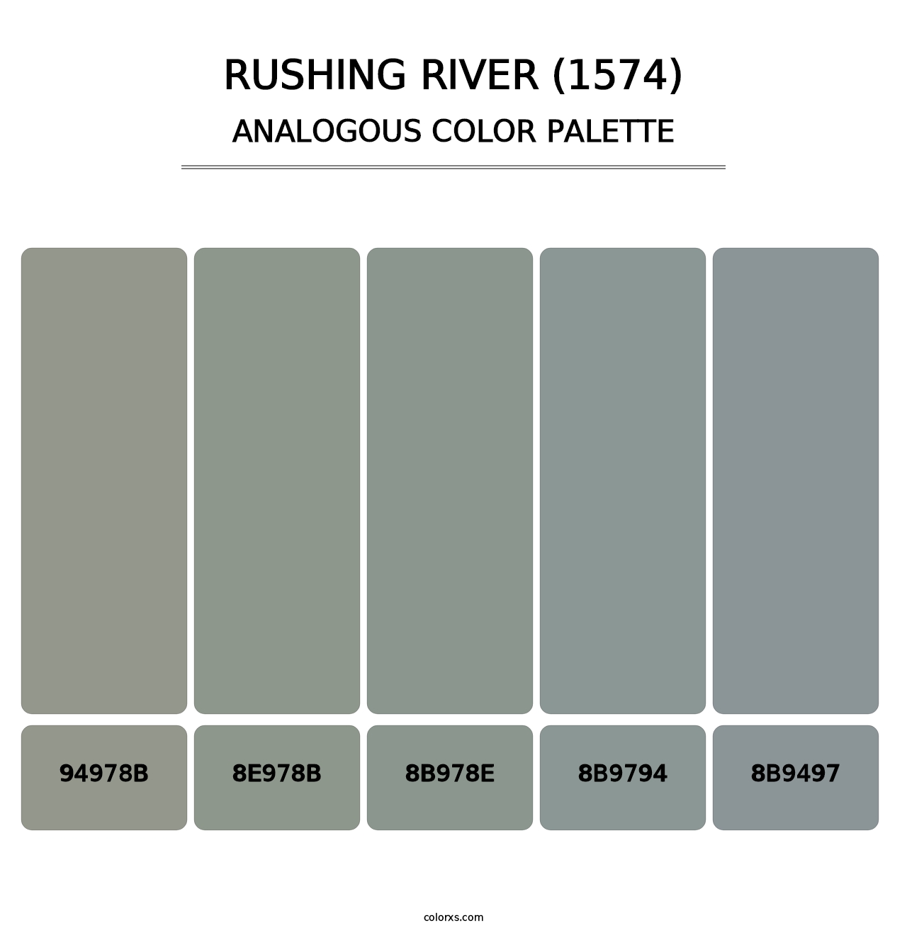Rushing River (1574) - Analogous Color Palette