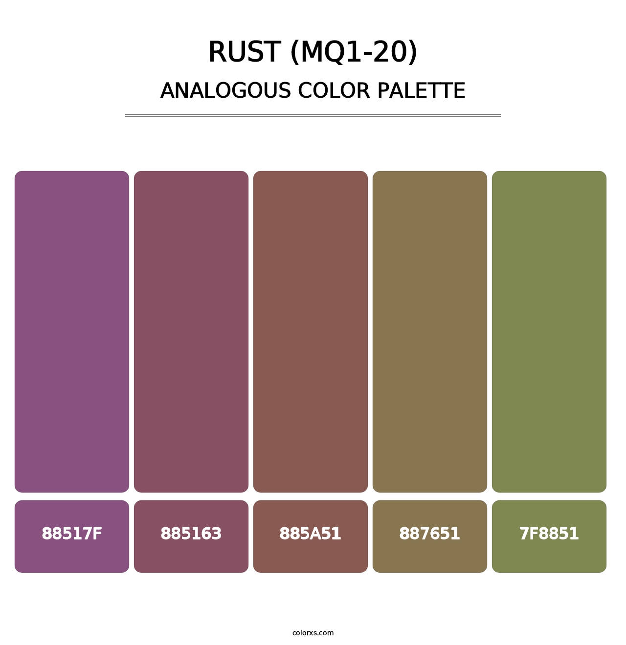 Rust (MQ1-20) - Analogous Color Palette