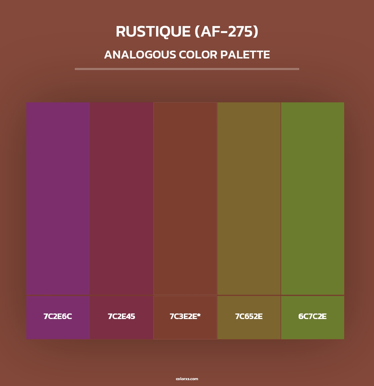 Rustique (AF-275) - Analogous Color Palette