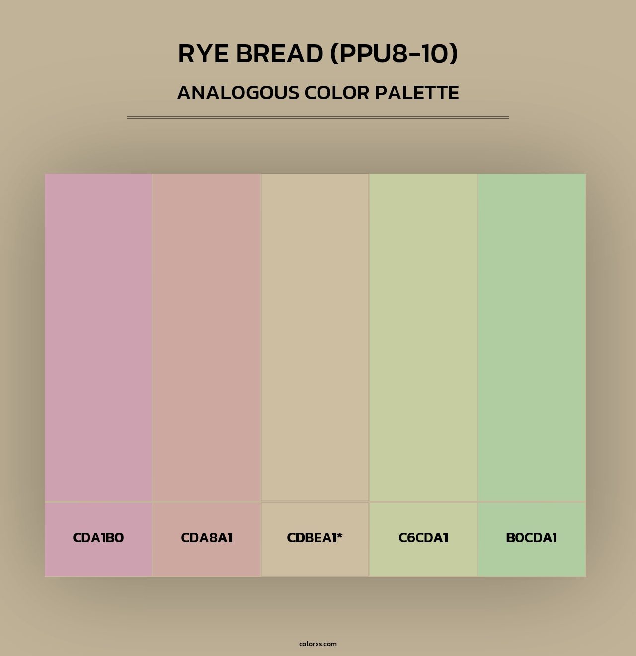 Rye Bread (PPU8-10) - Analogous Color Palette