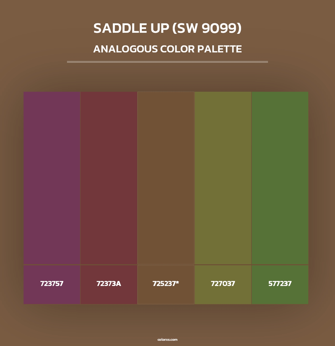 Saddle Up (SW 9099) - Analogous Color Palette