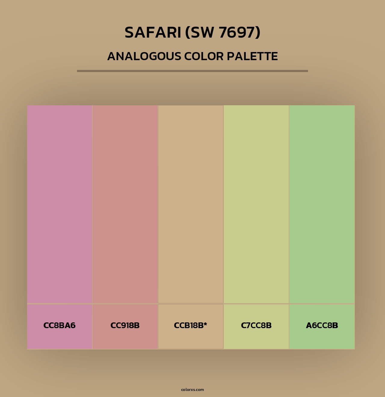 Safari (SW 7697) - Analogous Color Palette