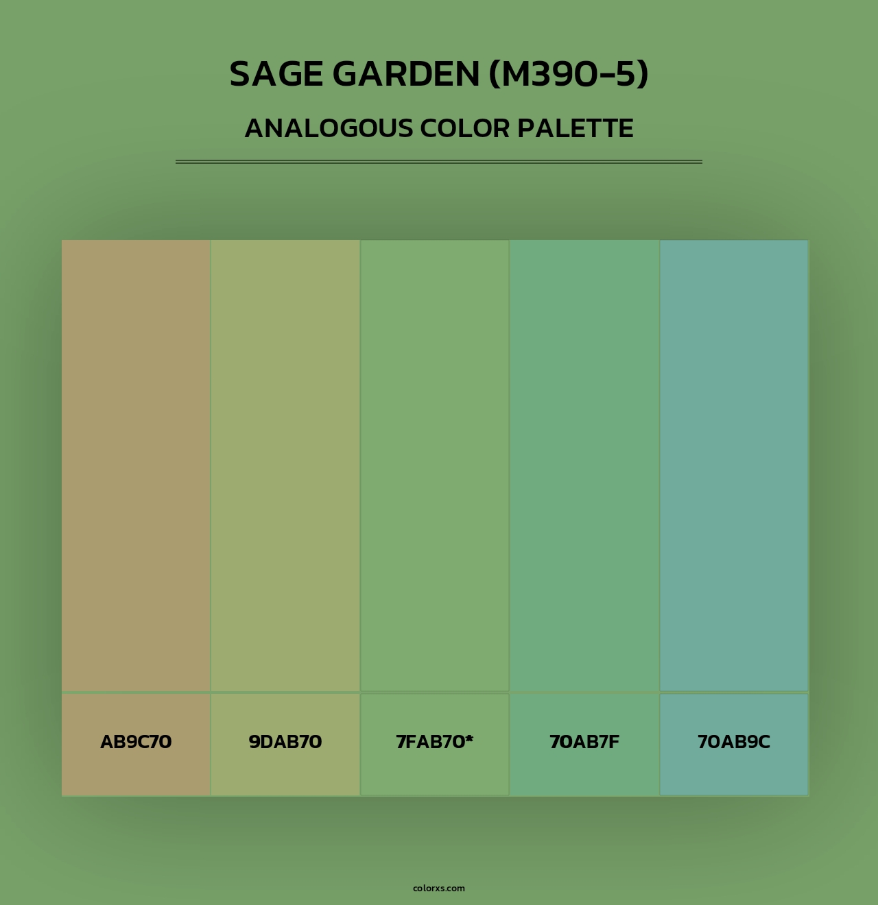 Sage Garden (M390-5) - Analogous Color Palette