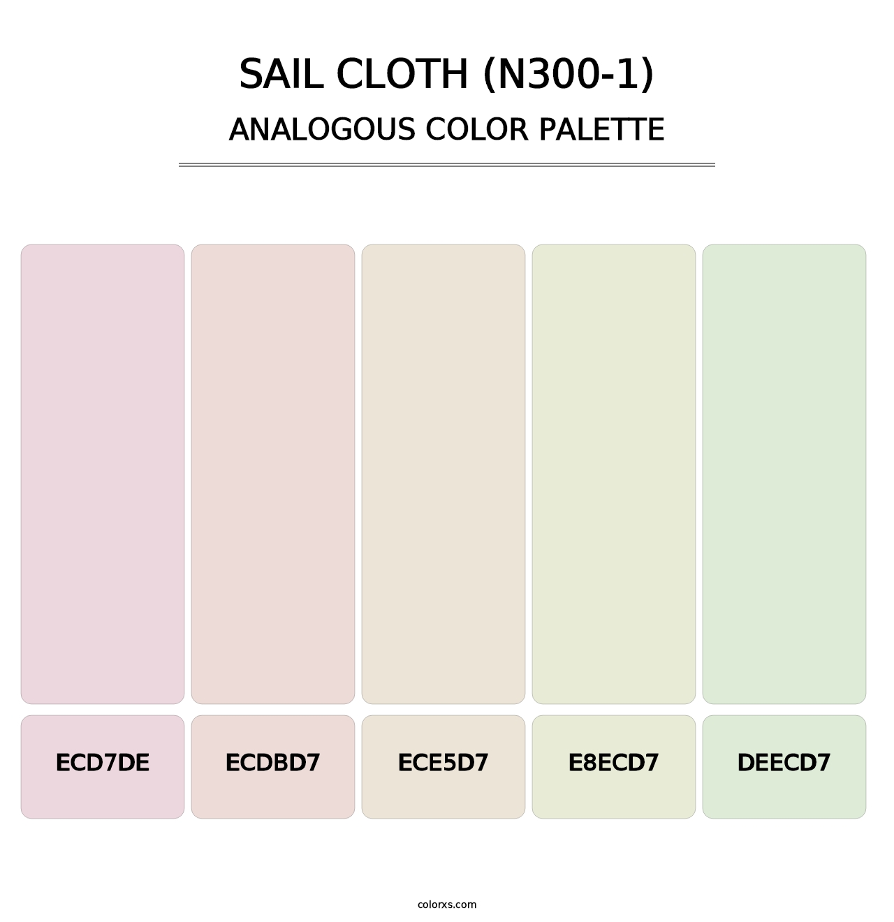 Sail Cloth (N300-1) - Analogous Color Palette