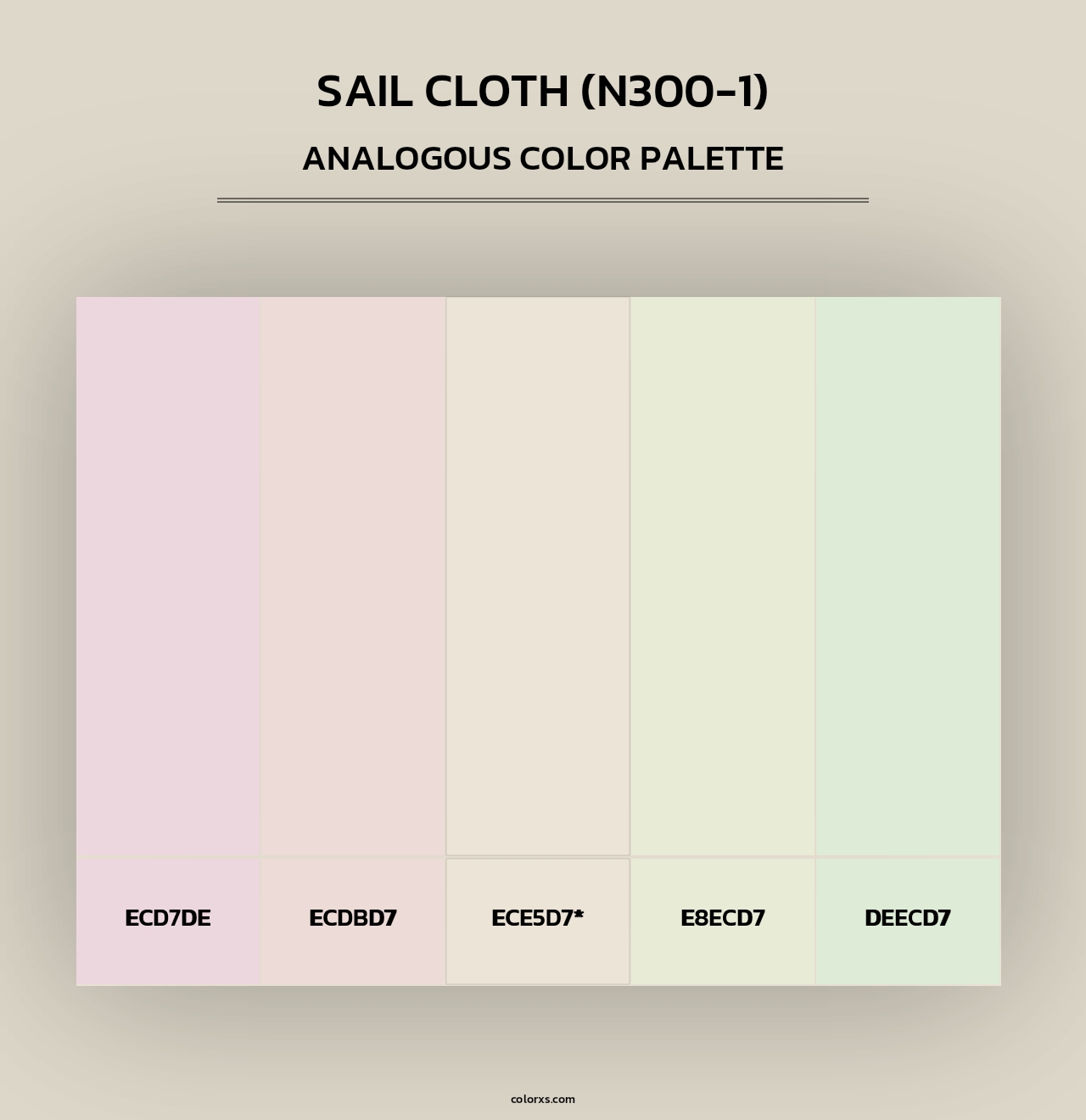 Sail Cloth (N300-1) - Analogous Color Palette