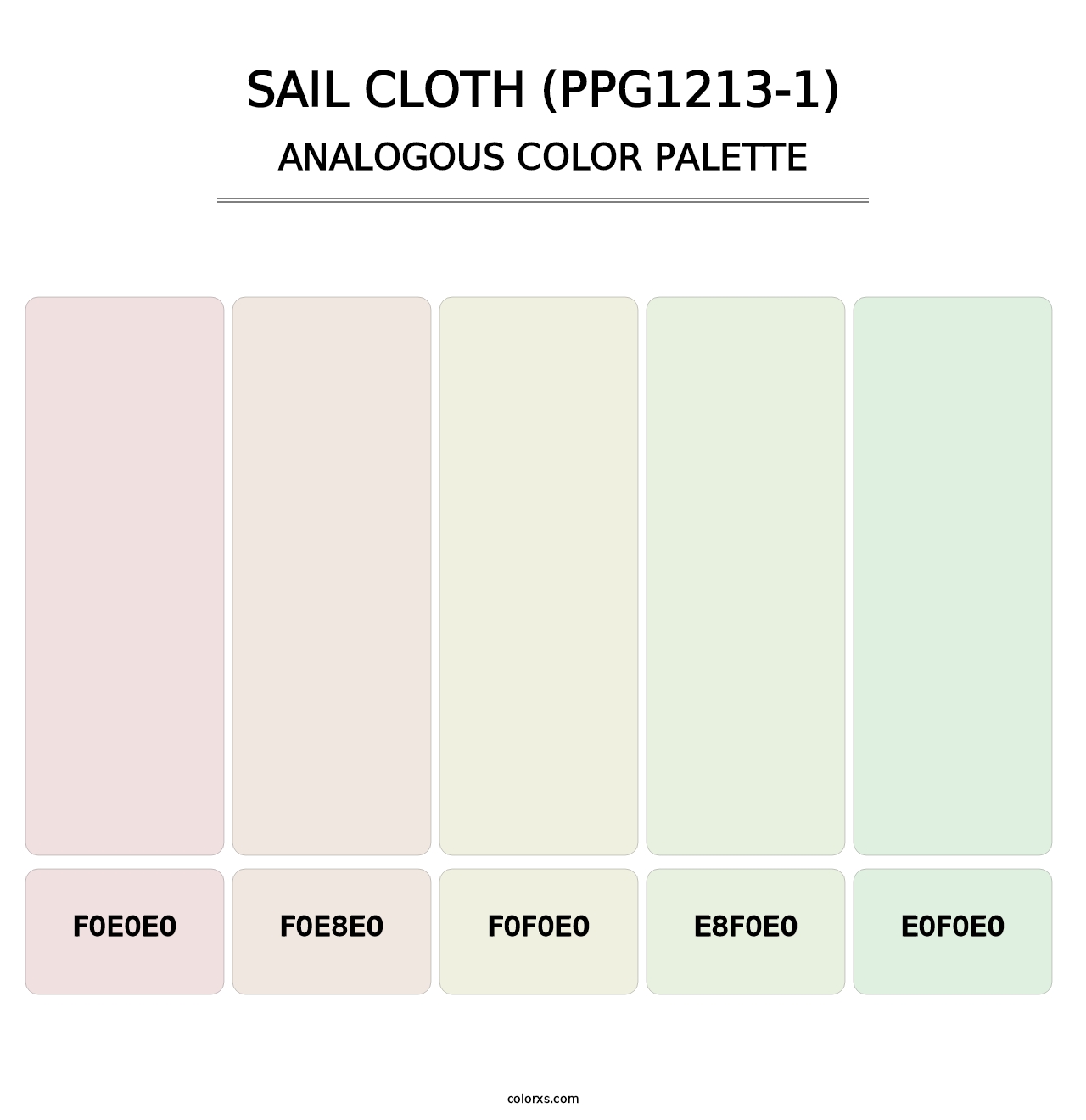 Sail Cloth (PPG1213-1) - Analogous Color Palette