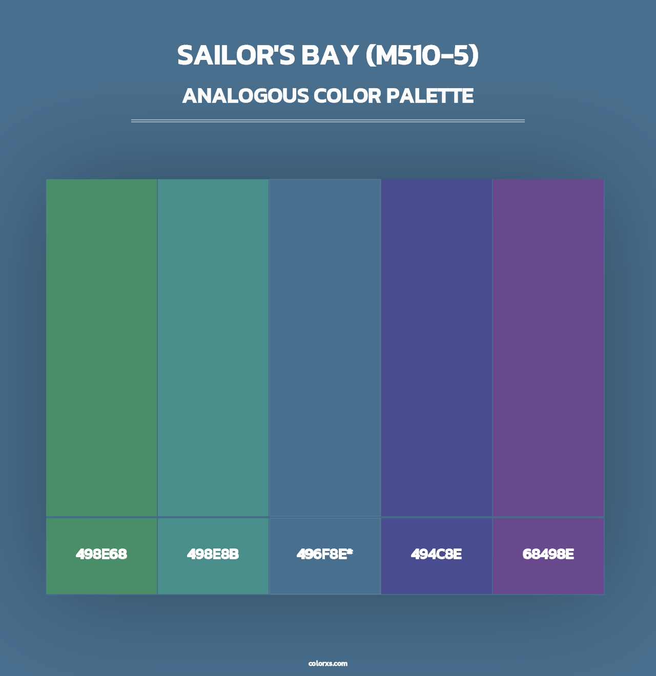 Sailor'S Bay (M510-5) - Analogous Color Palette