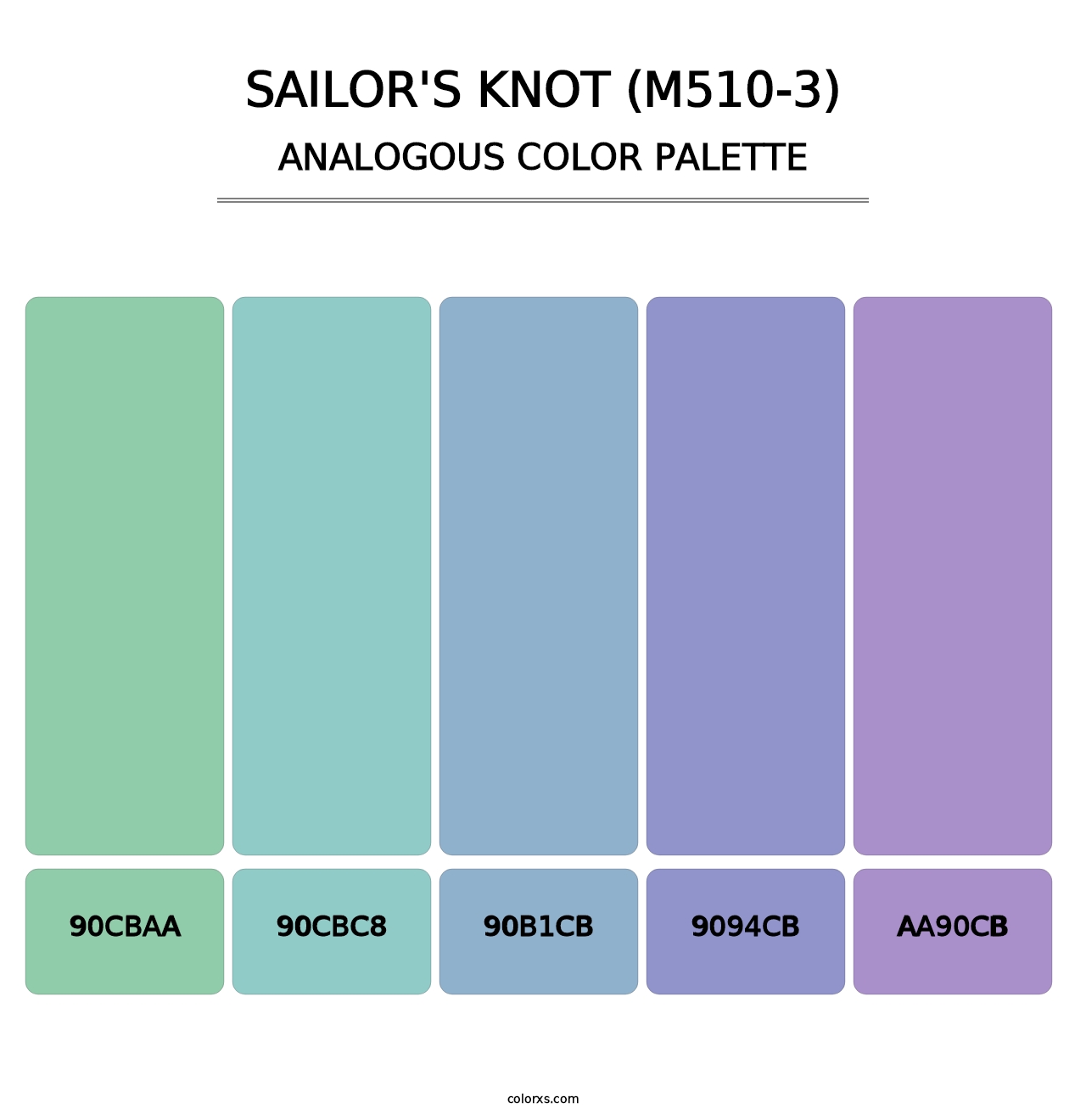 Sailor'S Knot (M510-3) - Analogous Color Palette