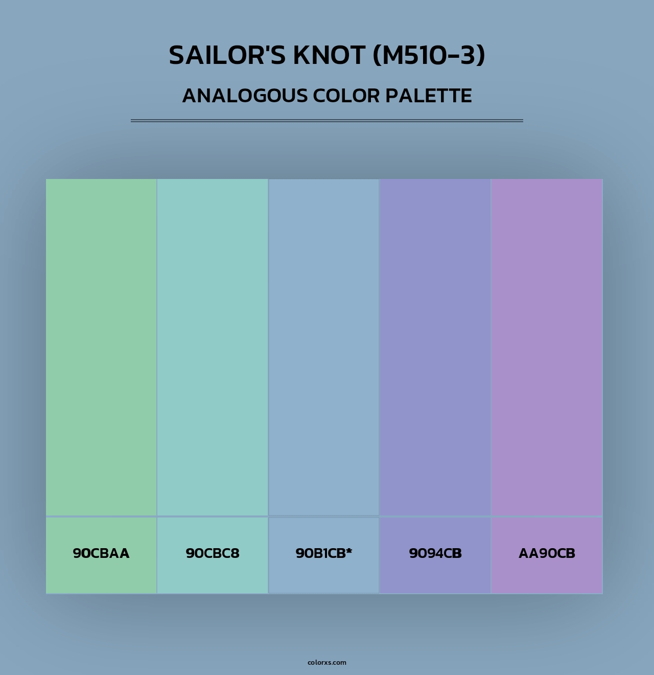 Sailor'S Knot (M510-3) - Analogous Color Palette