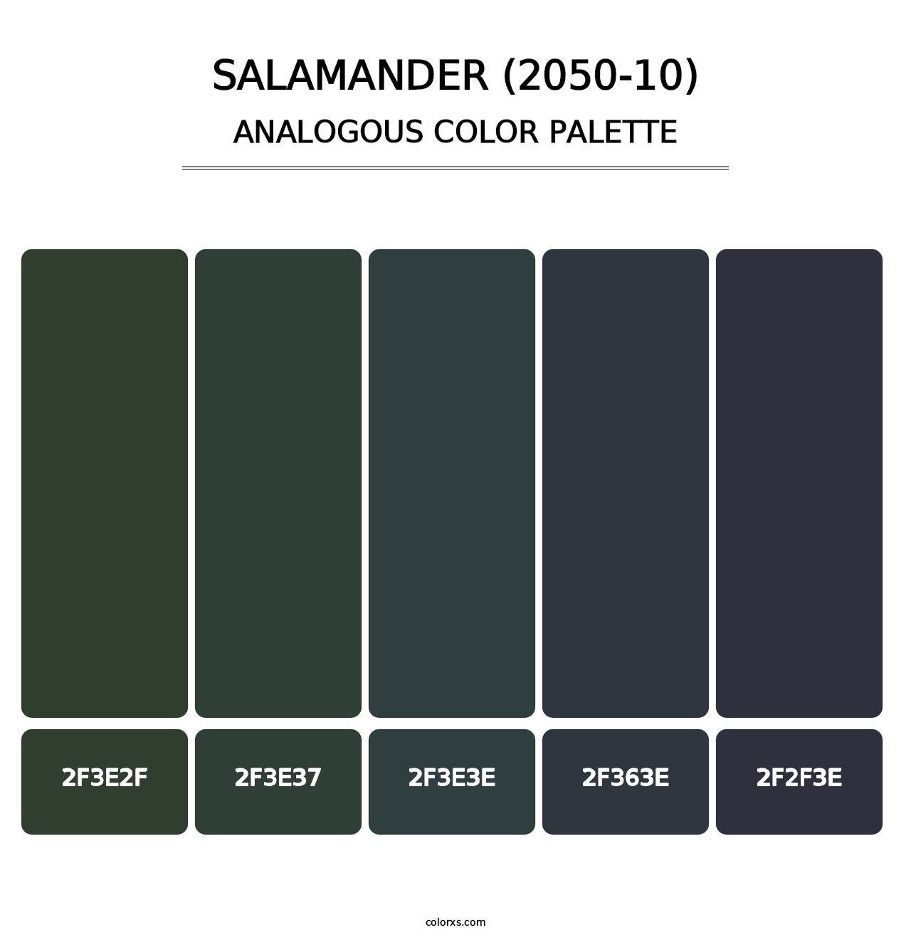 Salamander (2050-10) - Analogous Color Palette
