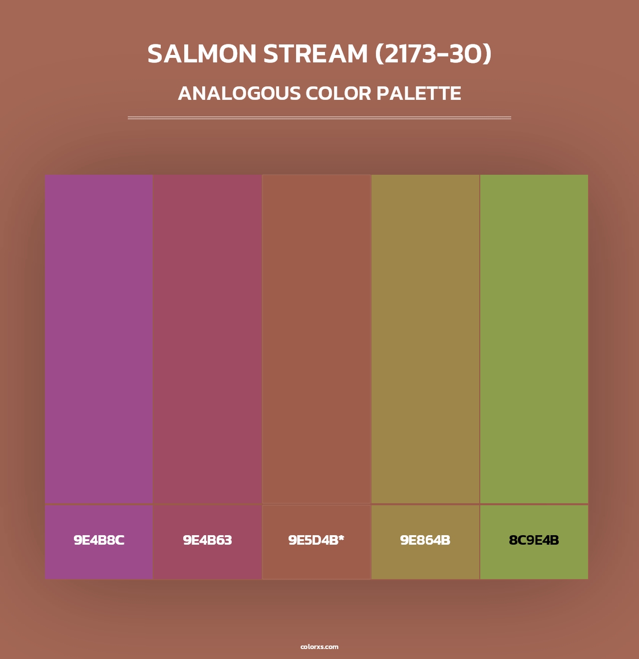 Salmon Stream (2173-30) - Analogous Color Palette
