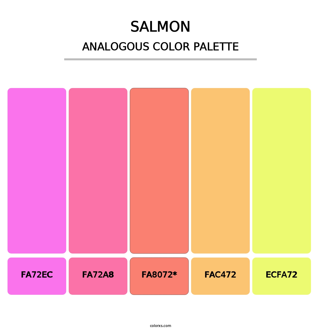 Salmon - Analogous Color Palette
