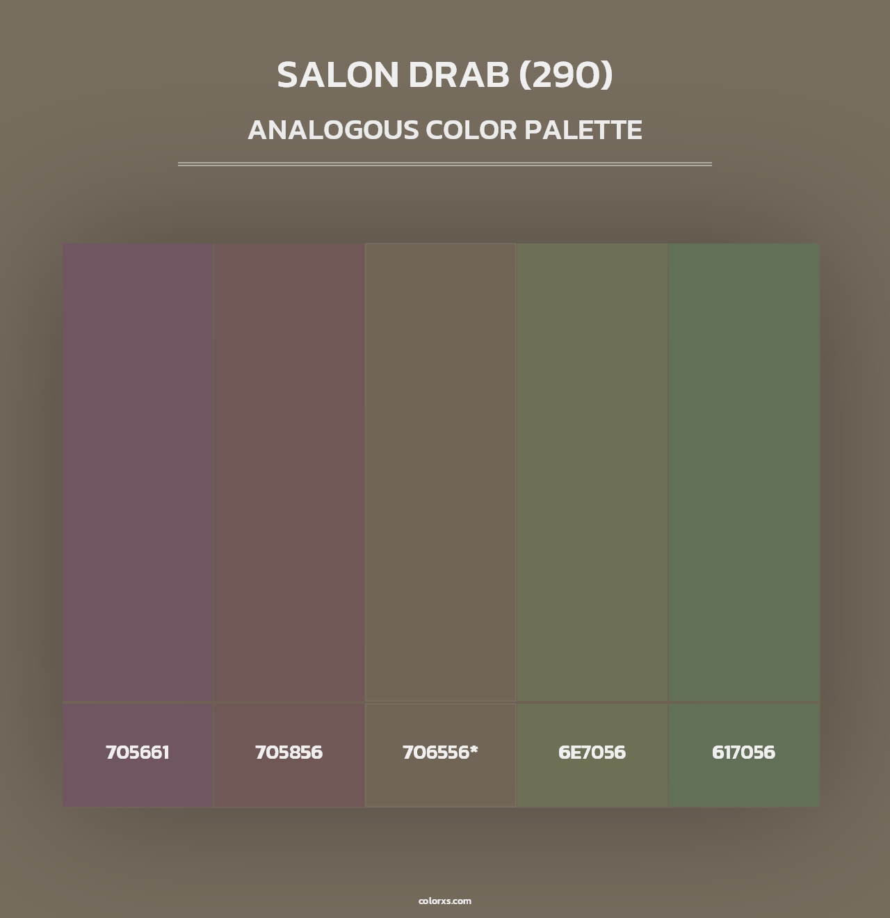 Salon Drab (290) - Analogous Color Palette