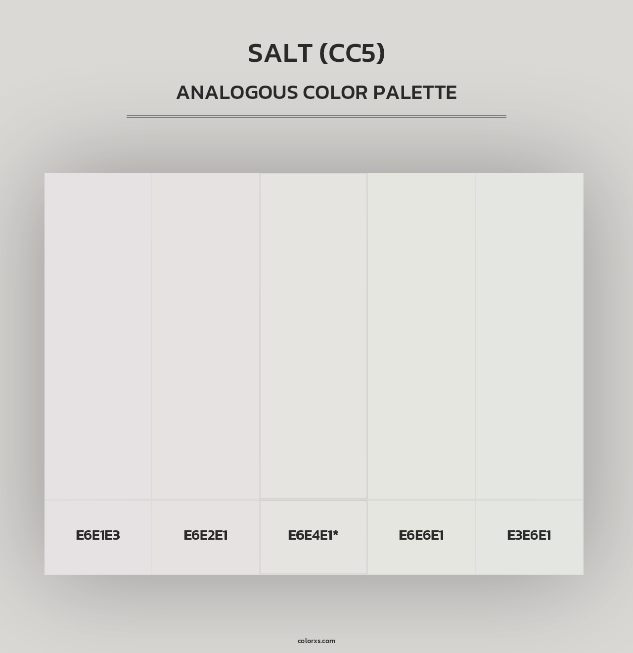 Salt (CC5) - Analogous Color Palette