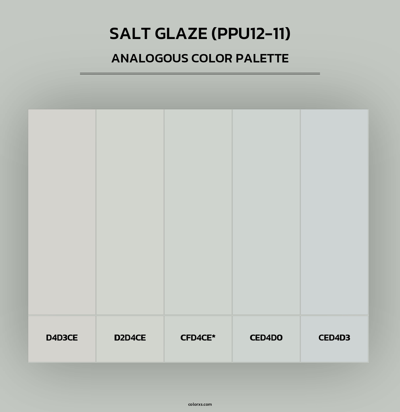 Salt Glaze (PPU12-11) - Analogous Color Palette