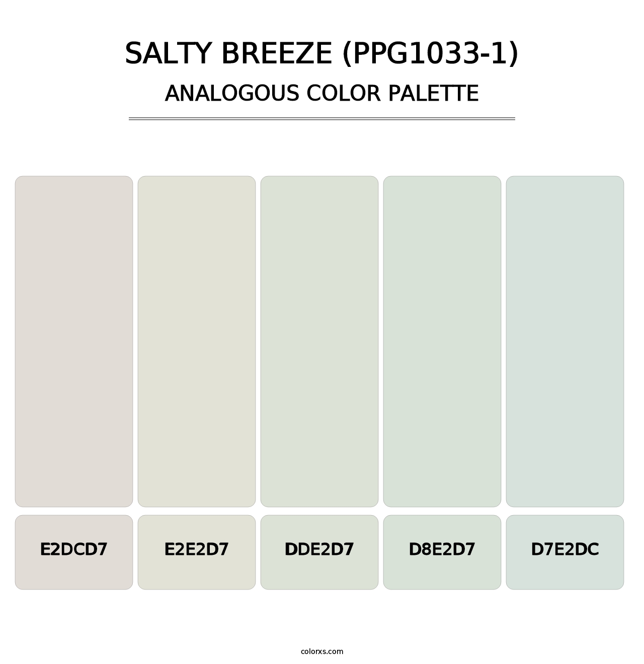 Salty Breeze (PPG1033-1) - Analogous Color Palette
