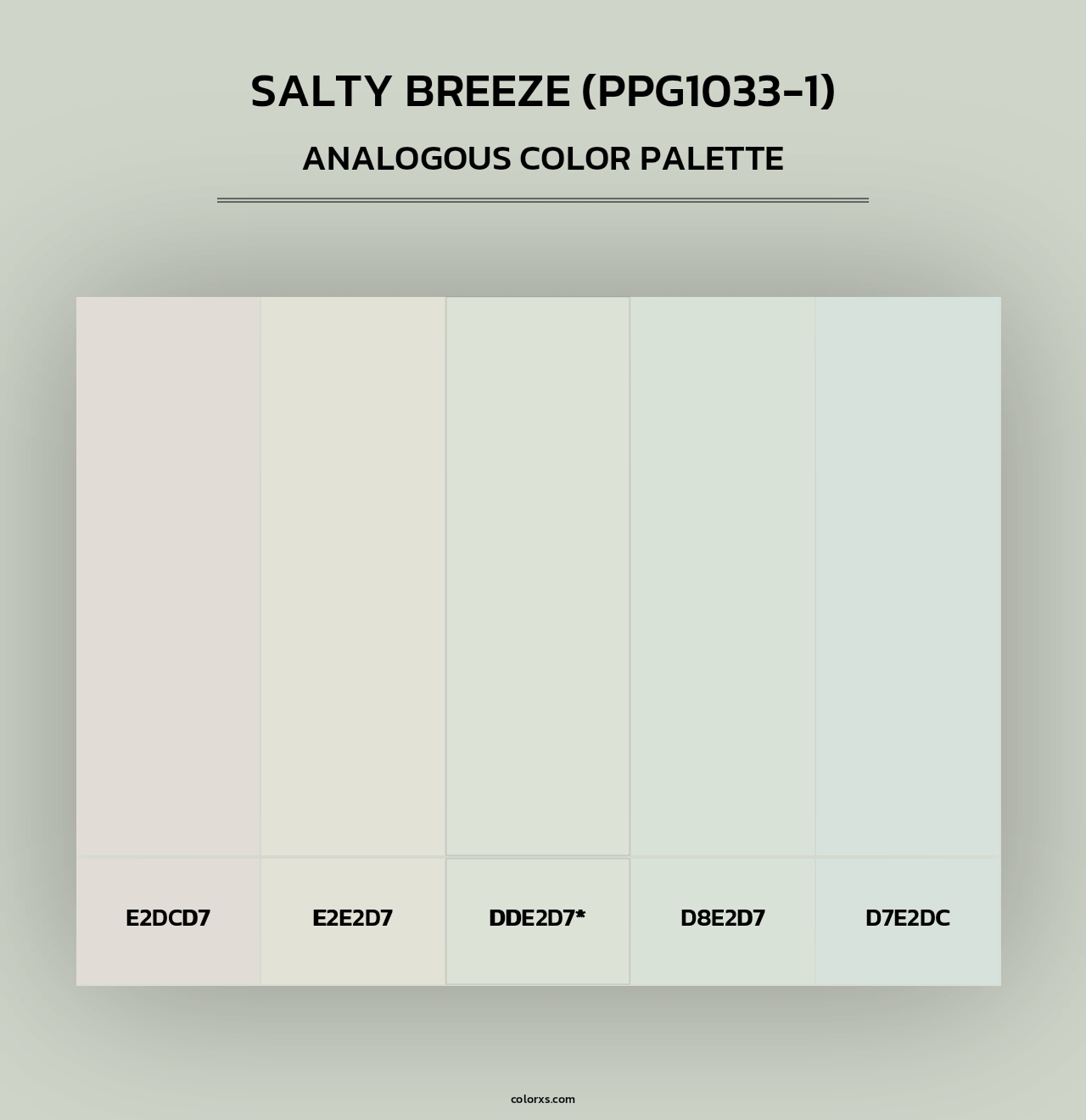 Salty Breeze (PPG1033-1) - Analogous Color Palette