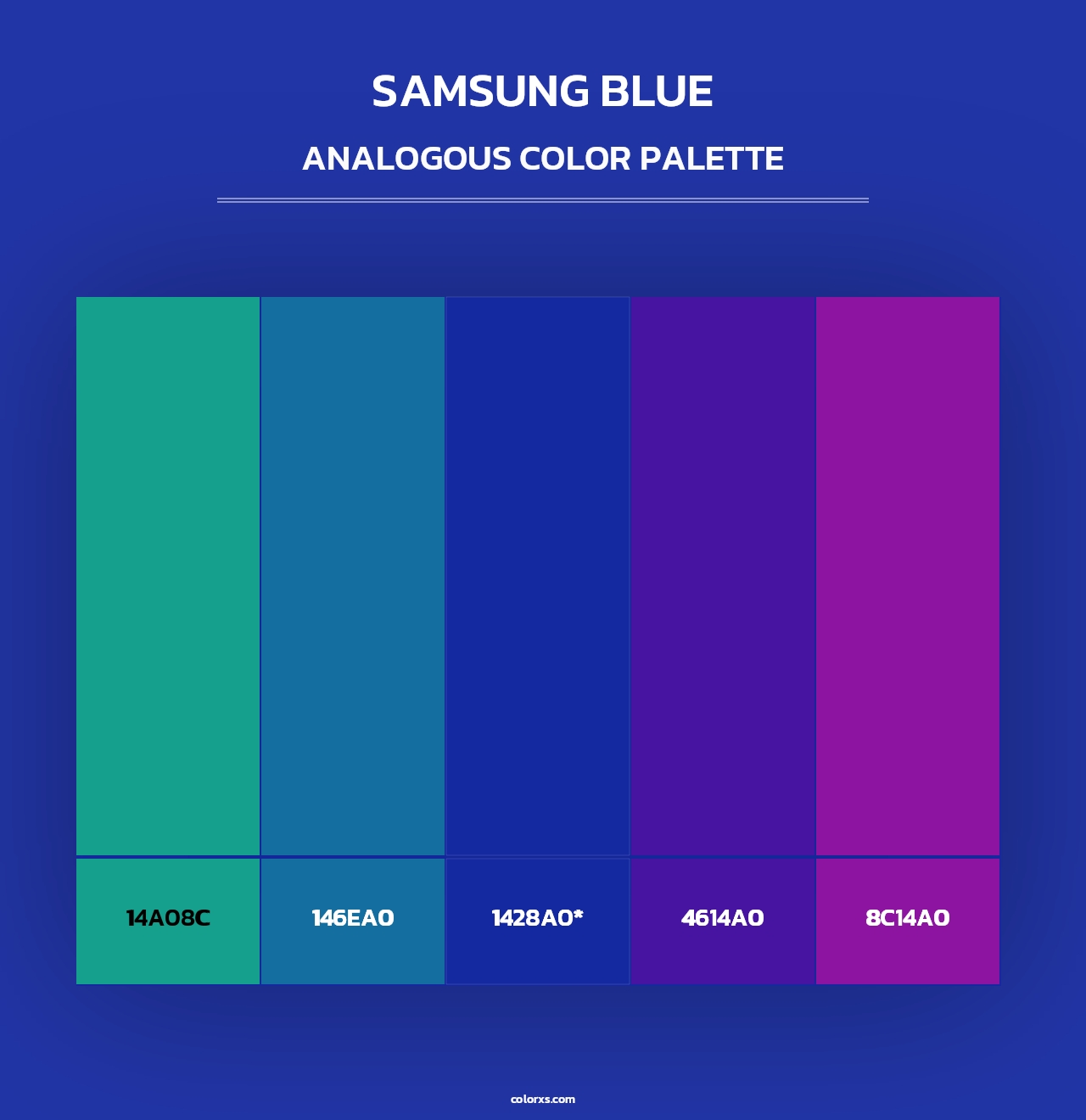 Samsung Blue - Analogous Color Palette
