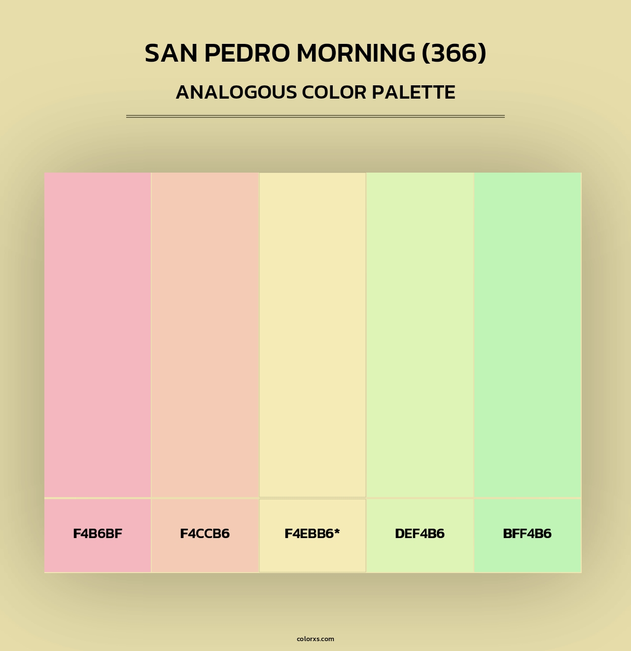 San Pedro Morning (366) - Analogous Color Palette