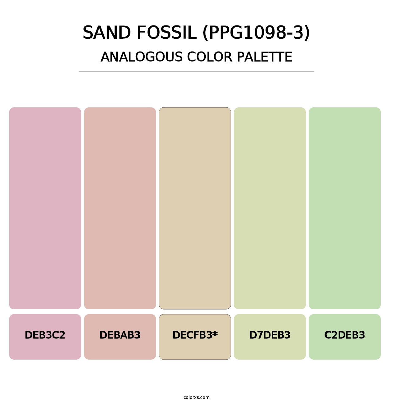 Sand Fossil (PPG1098-3) - Analogous Color Palette