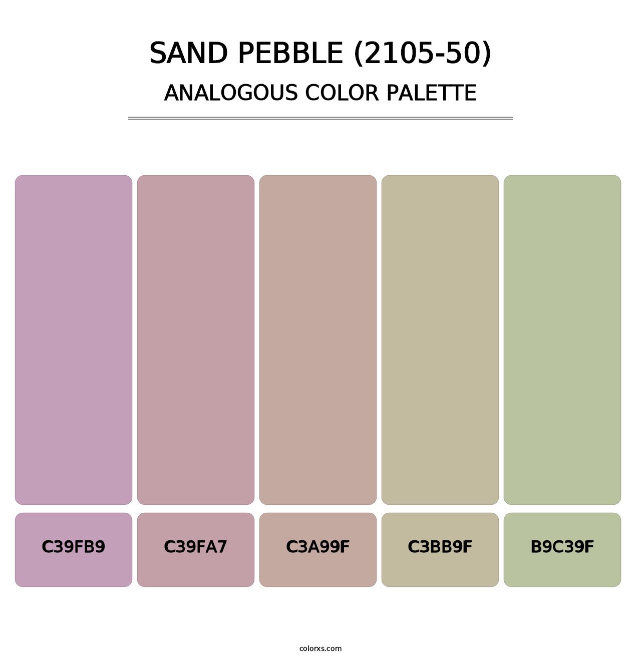 Sand Pebble (2105-50) - Analogous Color Palette