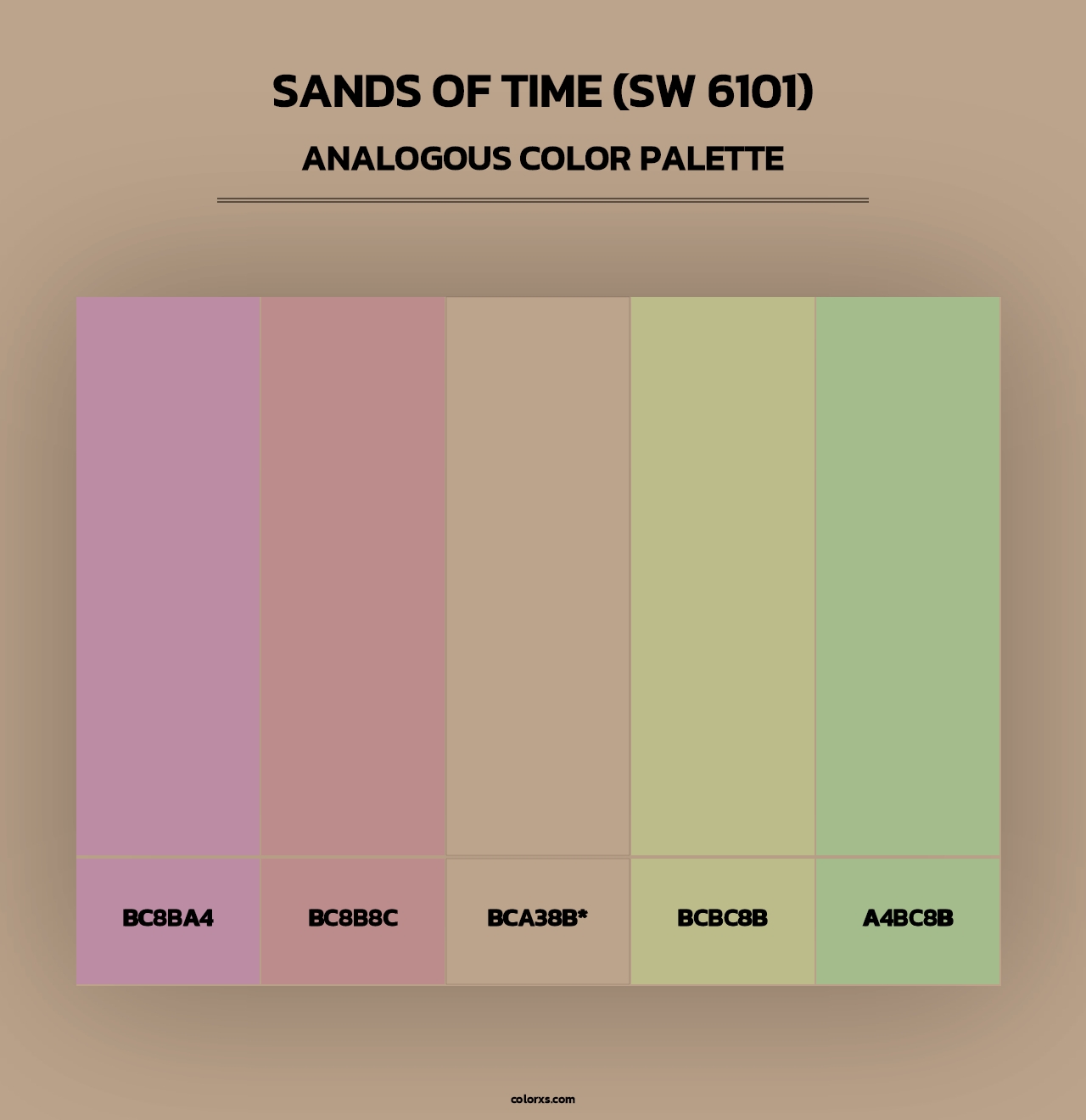 Sands of Time (SW 6101) - Analogous Color Palette