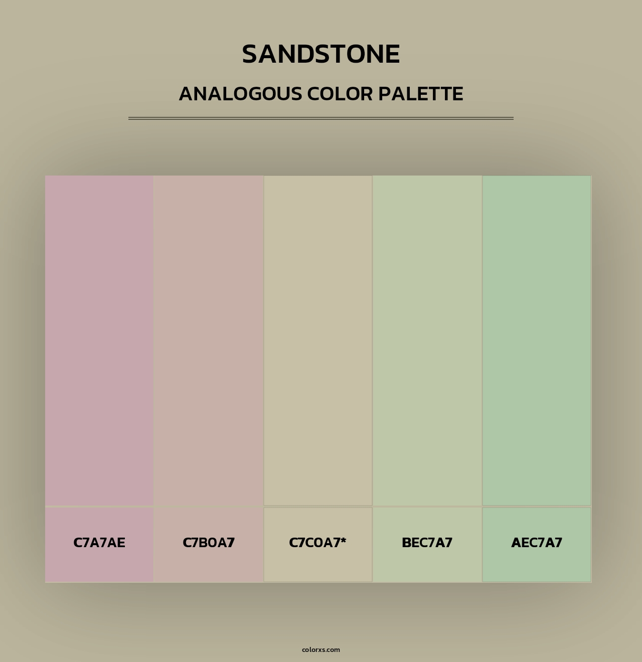 Sandstone - Analogous Color Palette
