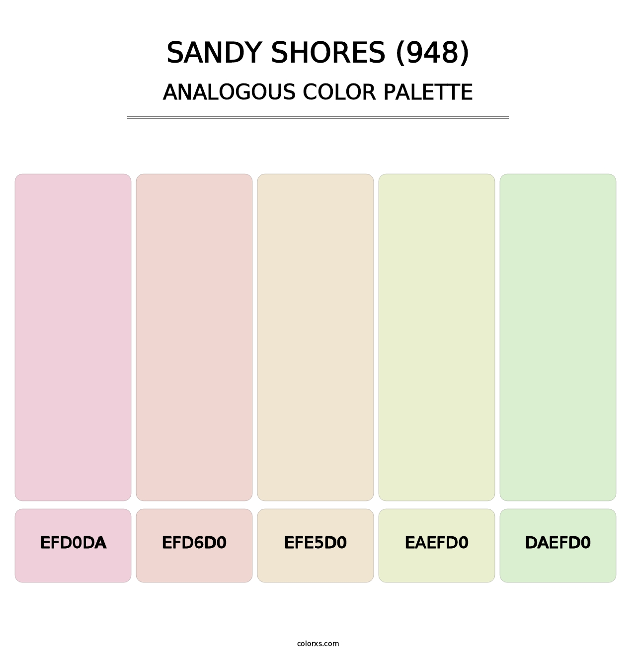 Sandy Shores (948) - Analogous Color Palette