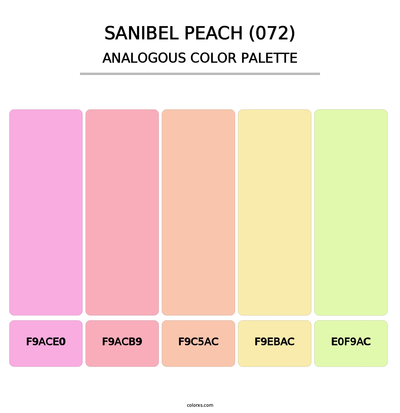 Sanibel Peach (072) - Analogous Color Palette