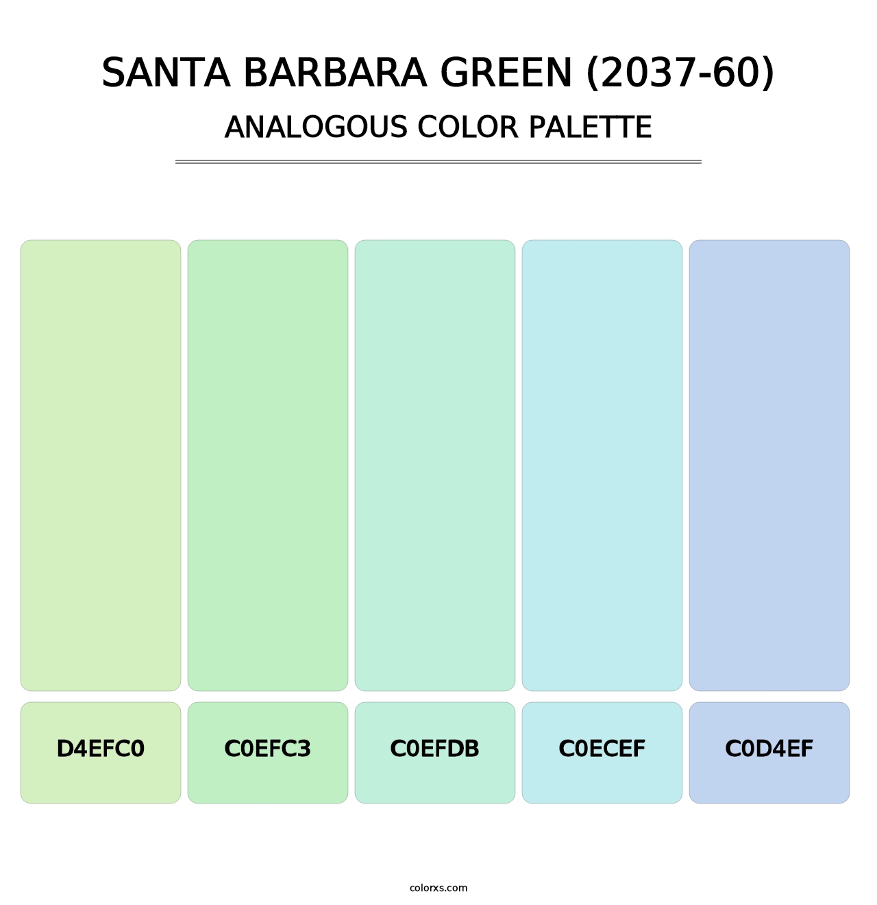 Santa Barbara Green (2037-60) - Analogous Color Palette