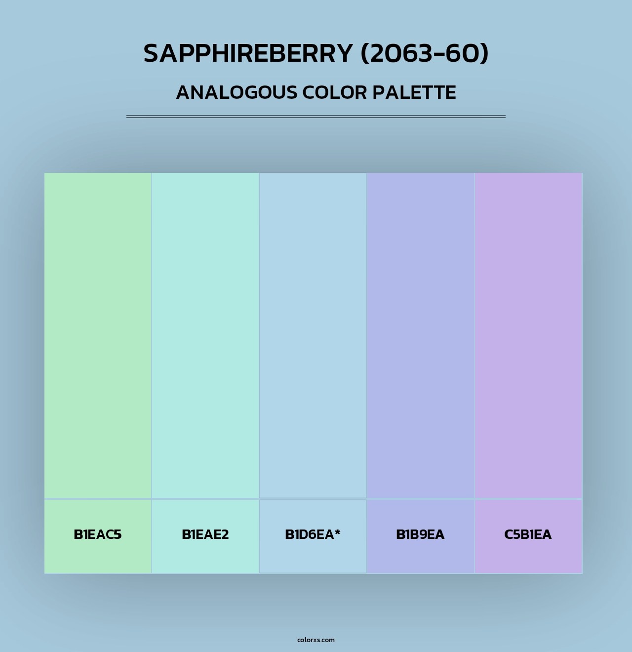 Sapphireberry (2063-60) - Analogous Color Palette