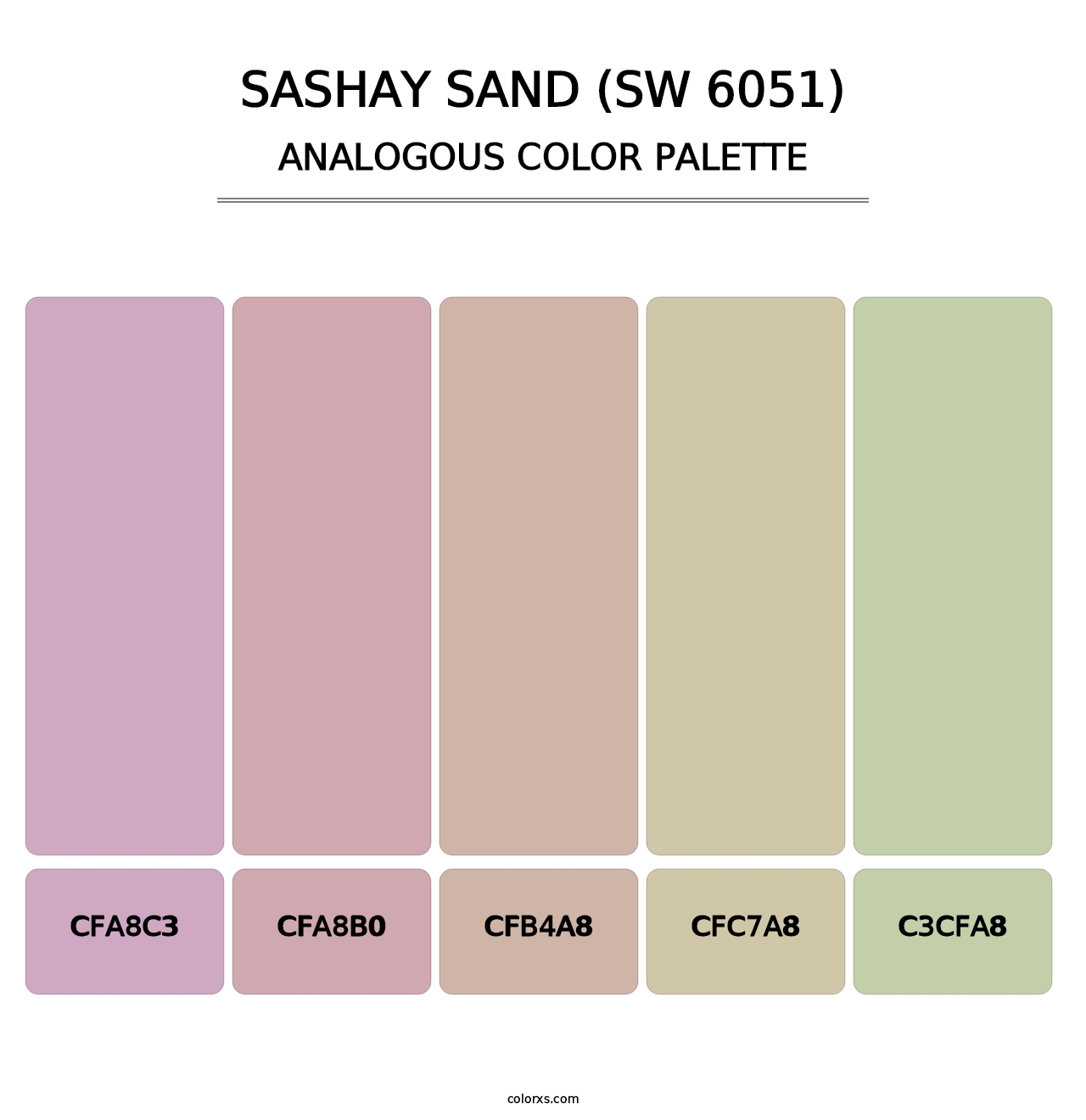 Sashay Sand (SW 6051) - Analogous Color Palette