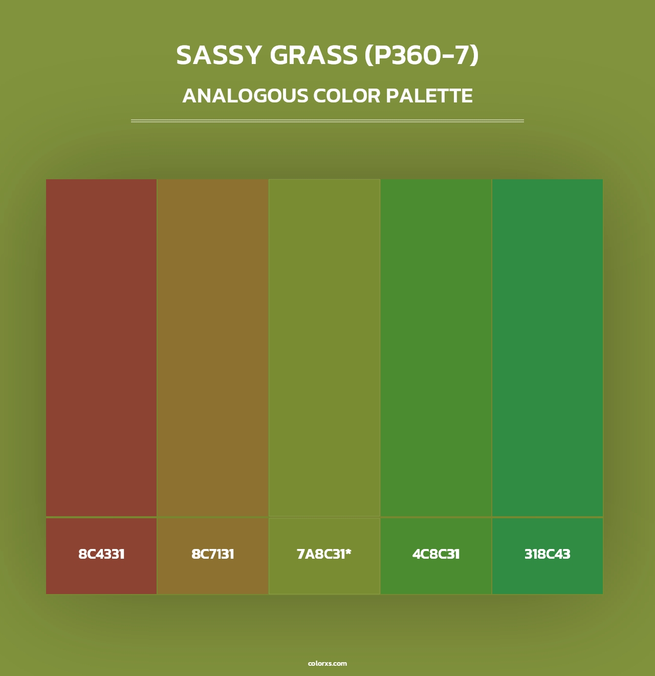 Sassy Grass (P360-7) - Analogous Color Palette