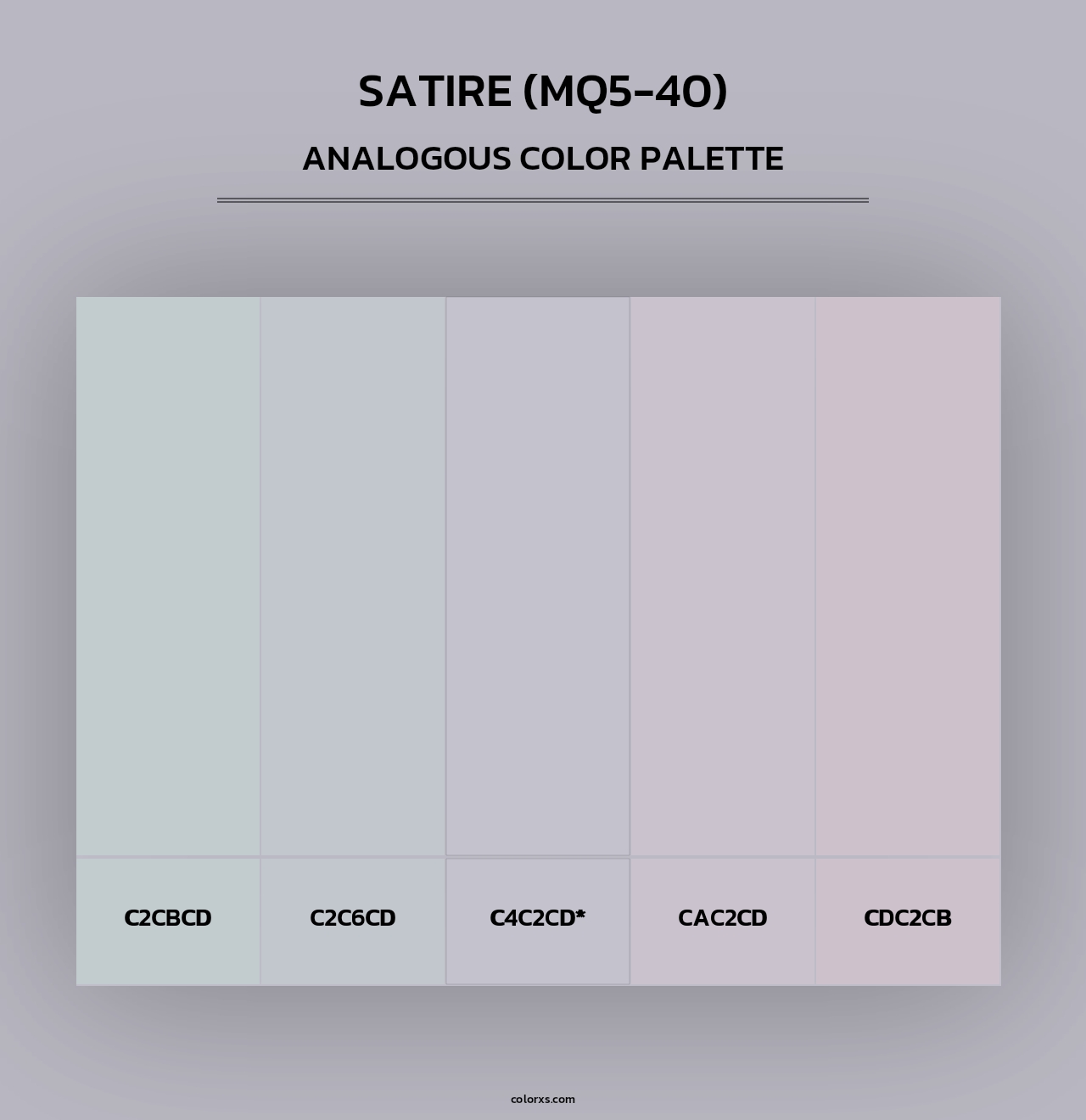 Satire (MQ5-40) - Analogous Color Palette