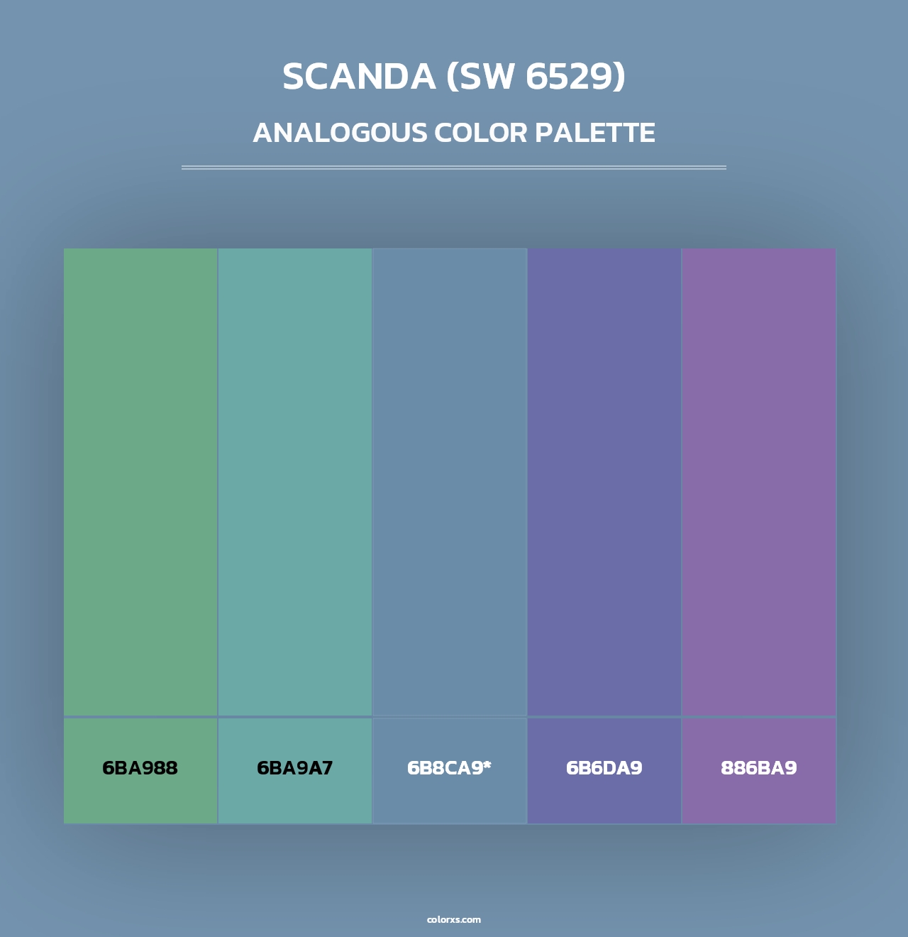 Scanda (SW 6529) - Analogous Color Palette
