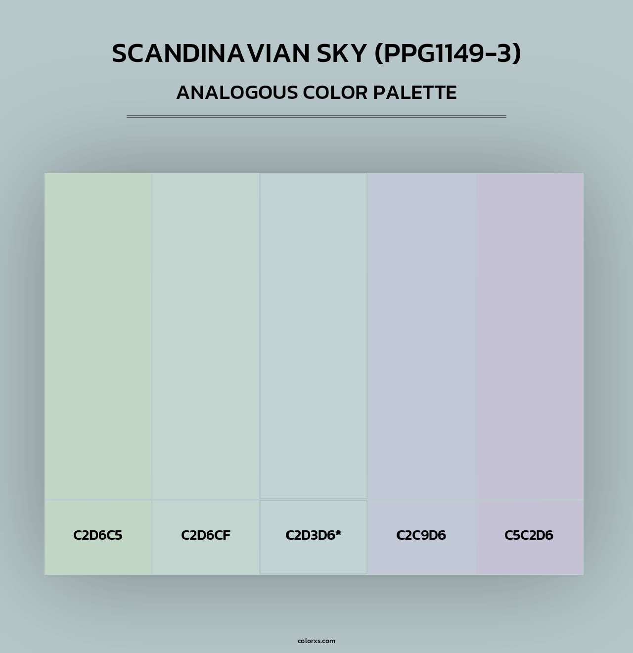 Scandinavian Sky (PPG1149-3) - Analogous Color Palette