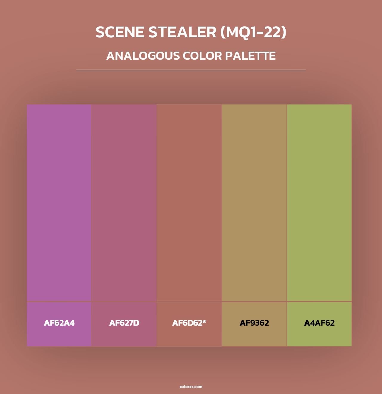 Scene Stealer (MQ1-22) - Analogous Color Palette