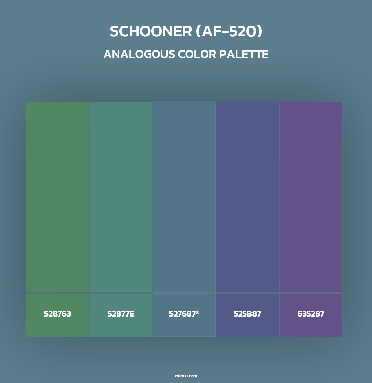 Schooner (AF-520) - Analogous Color Palette