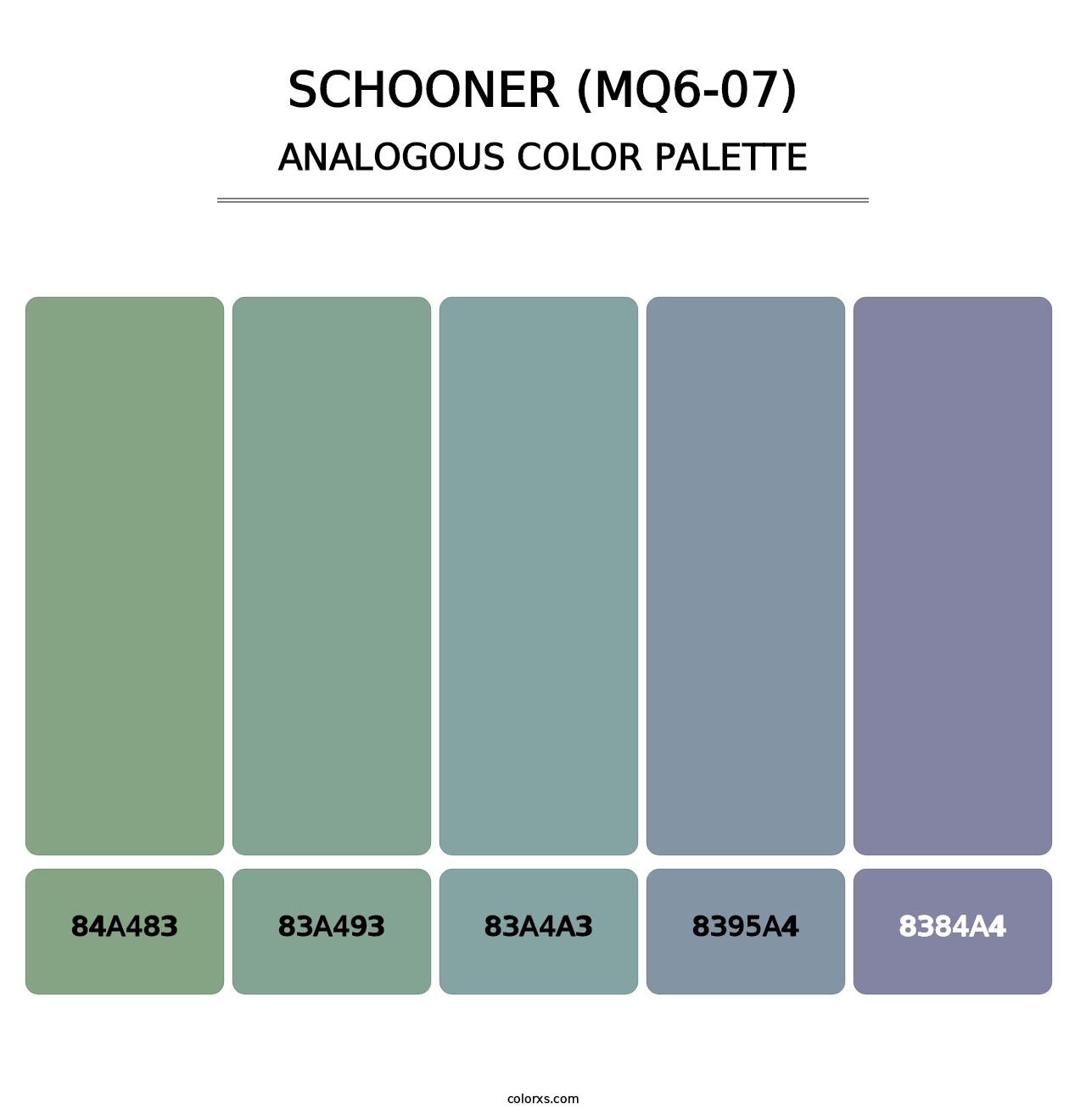 Schooner (MQ6-07) - Analogous Color Palette