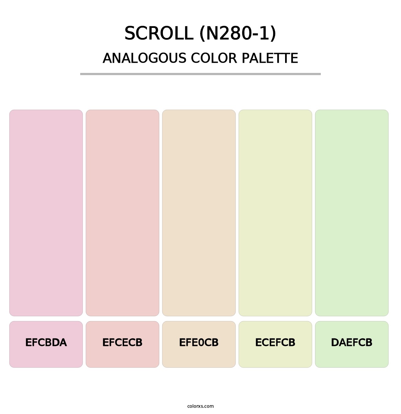 Scroll (N280-1) - Analogous Color Palette