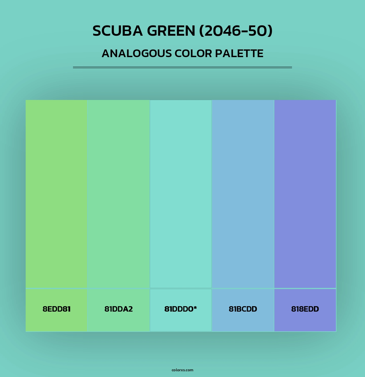 Scuba Green (2046-50) - Analogous Color Palette