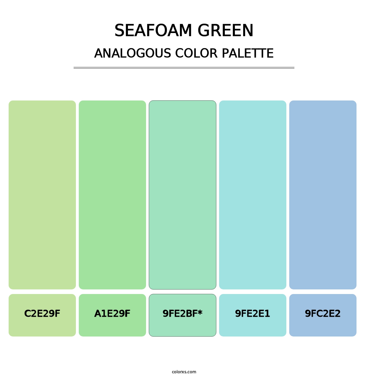 Seafoam Green - Analogous Color Palette