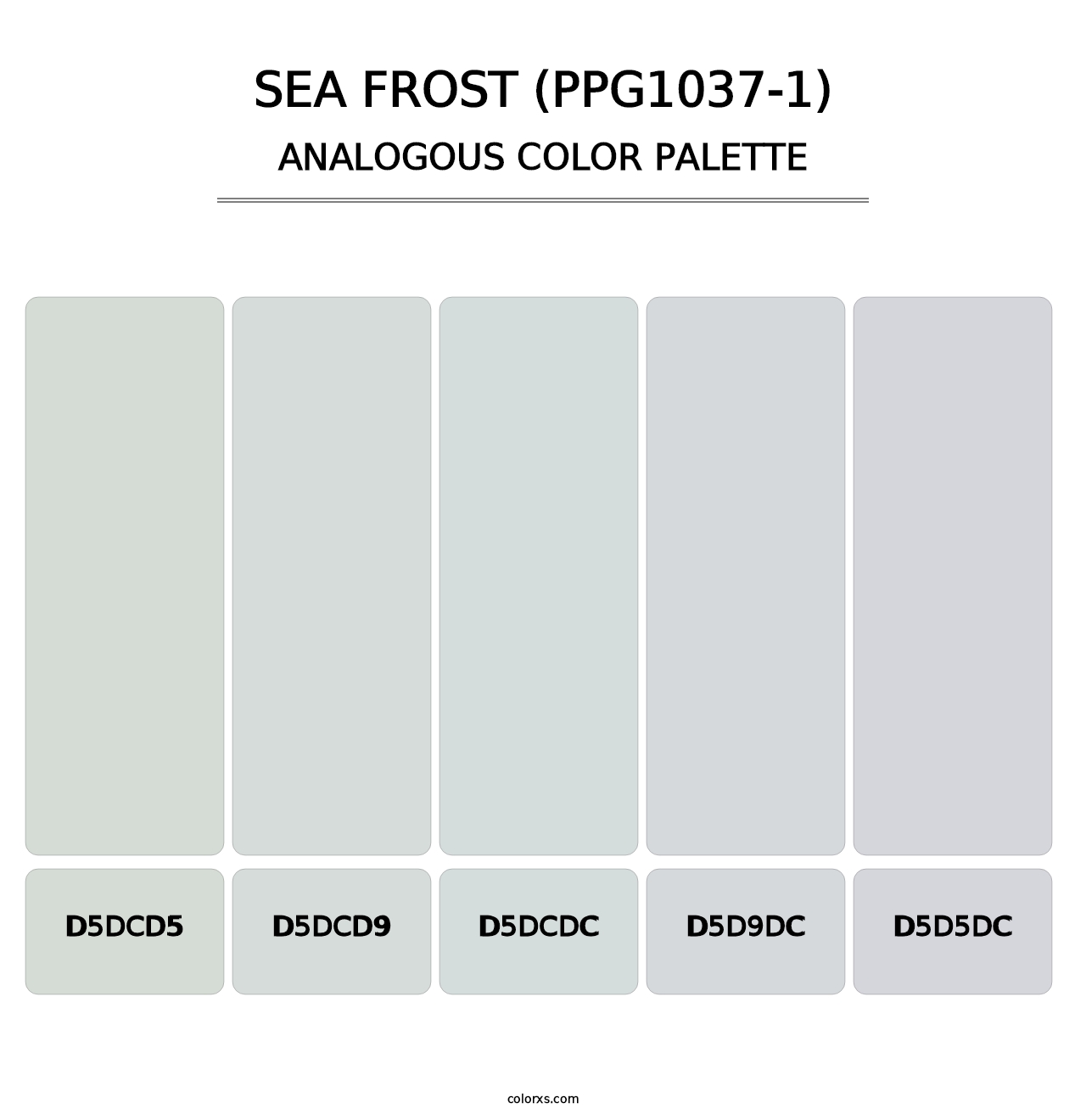 Sea Frost (PPG1037-1) - Analogous Color Palette
