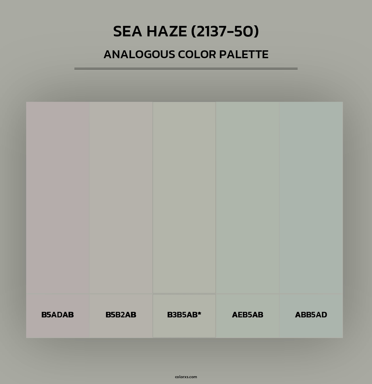 Sea Haze (2137-50) - Analogous Color Palette