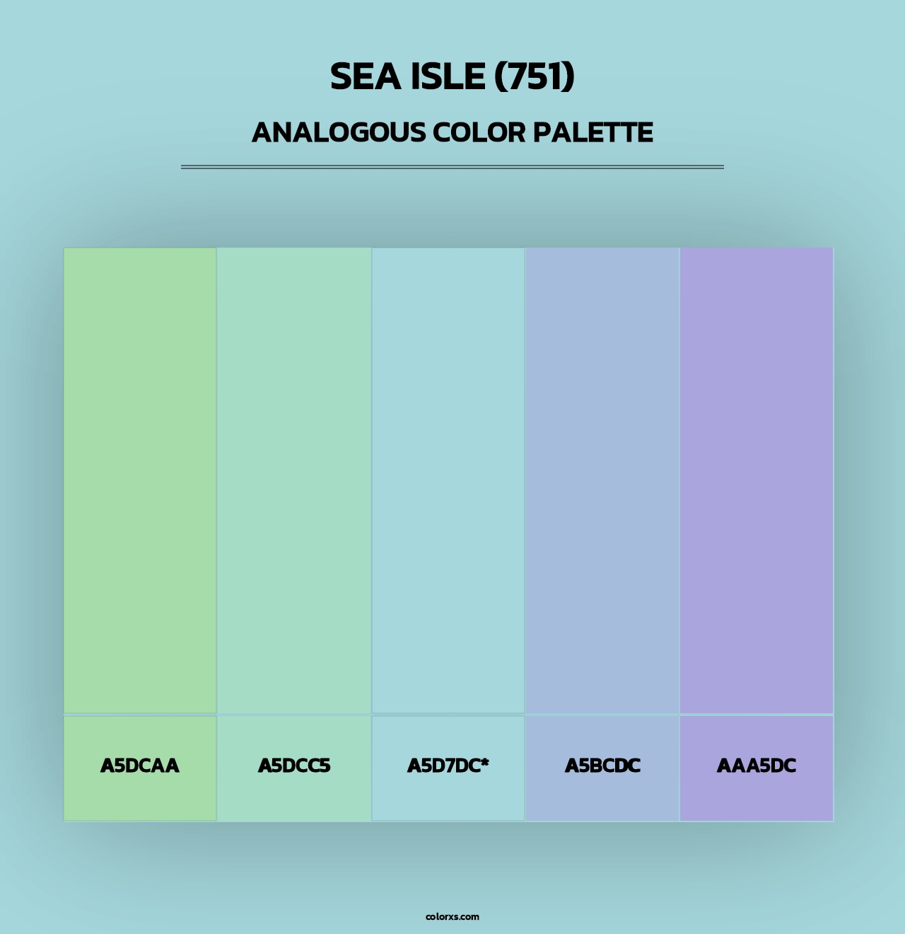 Sea Isle (751) - Analogous Color Palette