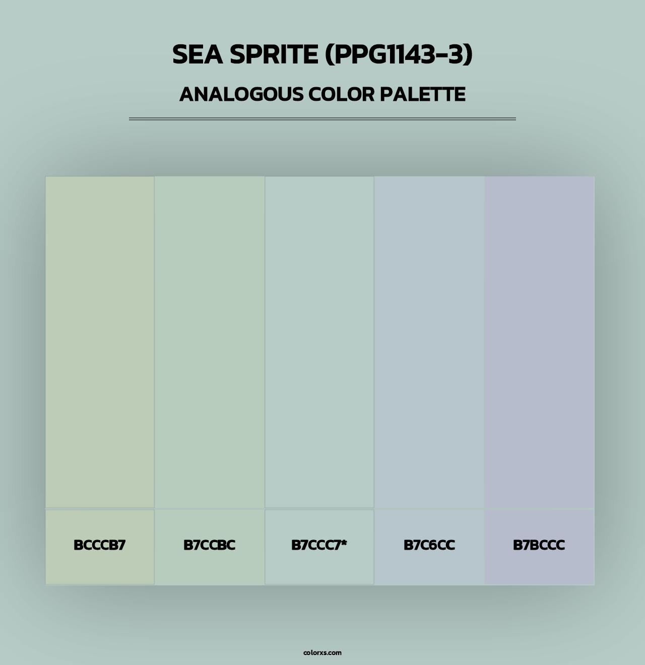 Sea Sprite (PPG1143-3) - Analogous Color Palette