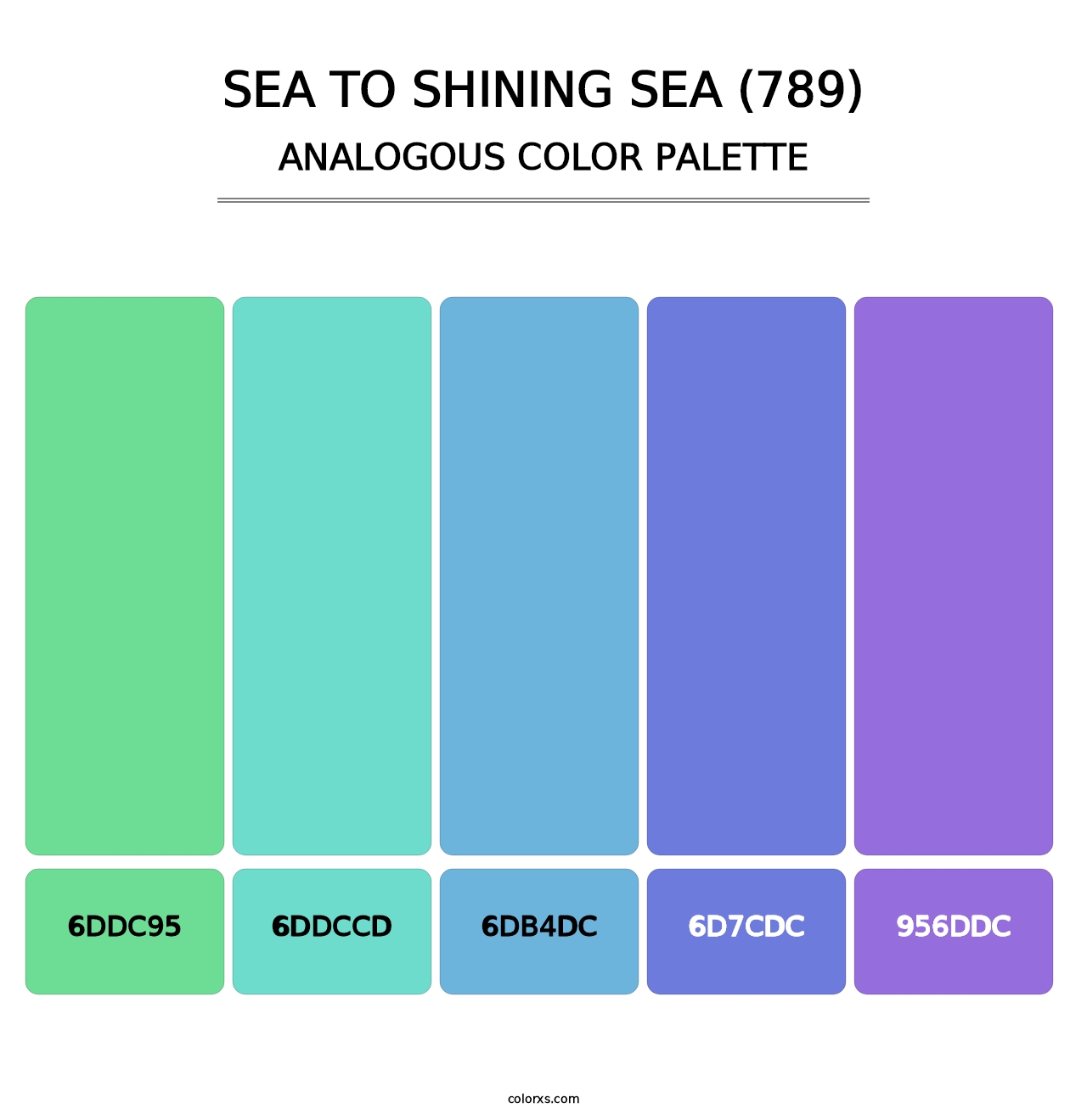 Sea to Shining Sea (789) - Analogous Color Palette